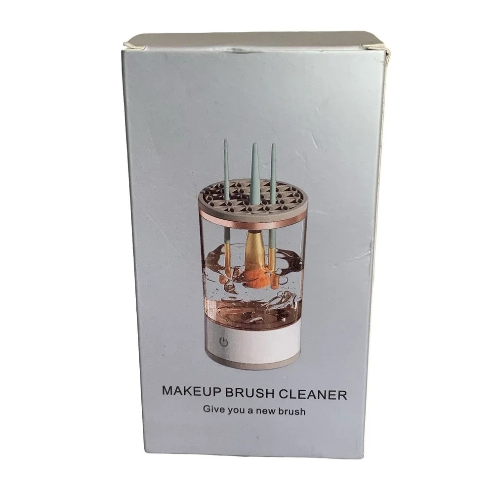 Electric Makeup Brush Cleaner Machine USB Powered Hands-Free Washer Dryer NEW
